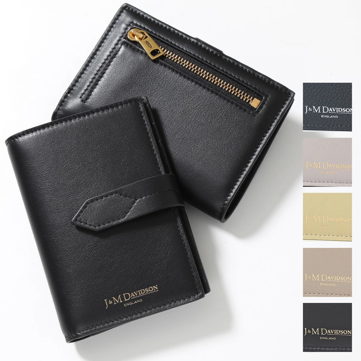 J&M DAVIDSON 二つ折り財布 LOSANGE FOLD WALLET ロサンジ フォルド ウォレット SLSF-0XX-SCXX SLSF-0MC-SGSC レディース スモール ミニ財布