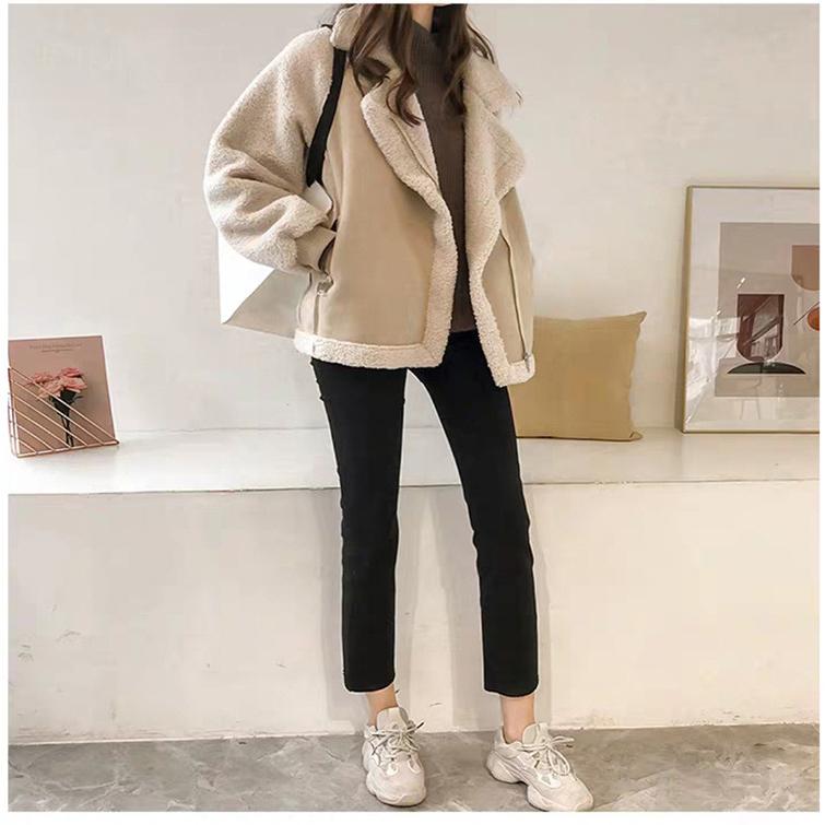 ボアジャケット レディース ボアブルゾン ボアコート ショート丈 厚手 アウター コート 防寒 カジュアル フリースジャケット 可愛い