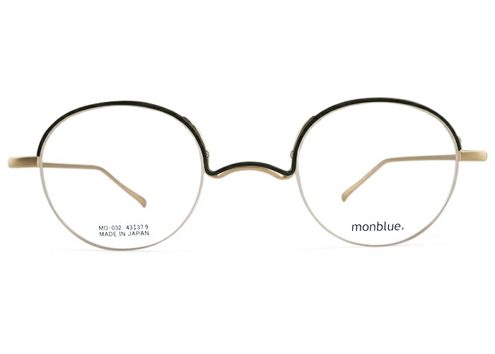 モンブルー monblue mo-032 日本製 一山 鼻パッドなし メンズ レディース ボストン オシャレ おしゃれ チタン ナイロール メガネ めがね 眼鏡