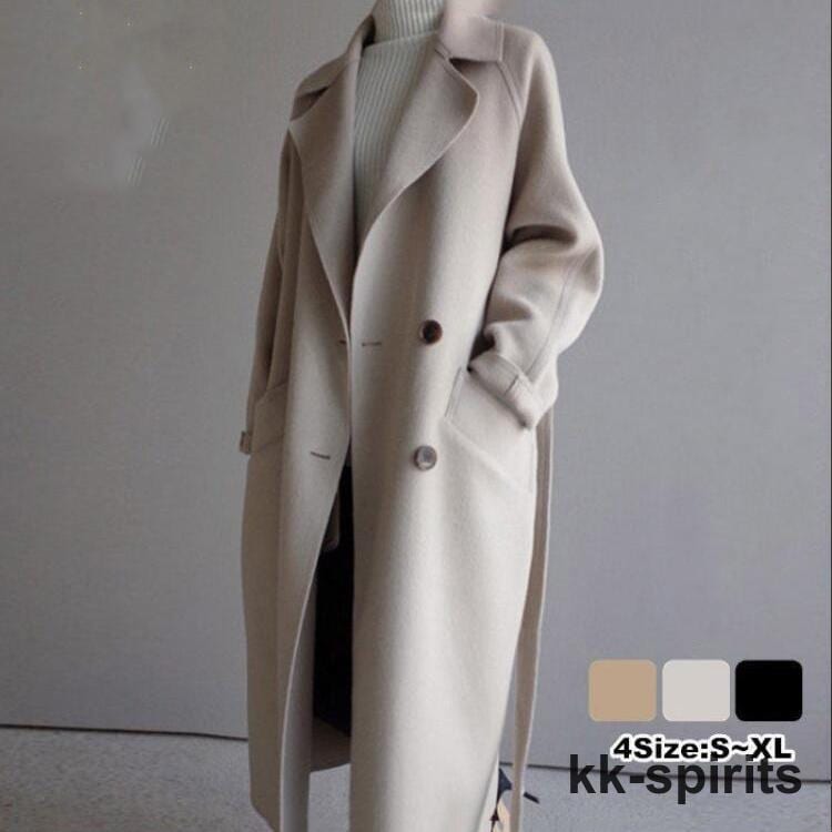 ロングコート コート レディース 冬 チェスターコート トレンチコート レディース 秋 ラシャ コート アウター ベルト付き 着痩せ お洒落 上品 30代 40代超激安 6,657円