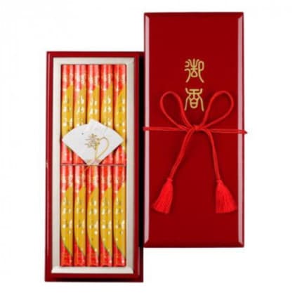 日本香堂 高砂 （慶） 塗箱短寸10入 65094