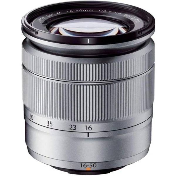 【中古】フジフィルム FUJIFILM 標準ズームレンズ XC16-50mmF3.5-5.6 OIS II S シルバー