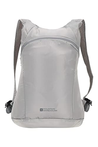 ウエアハウスMountain Warehouse Packaway Backpack - Waterproof Travel Rucksack Grey 並行輸入品