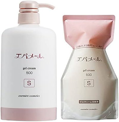 エバメール ゲルクリーム 500S ポンプと詰め替え用セット 【公式通販】