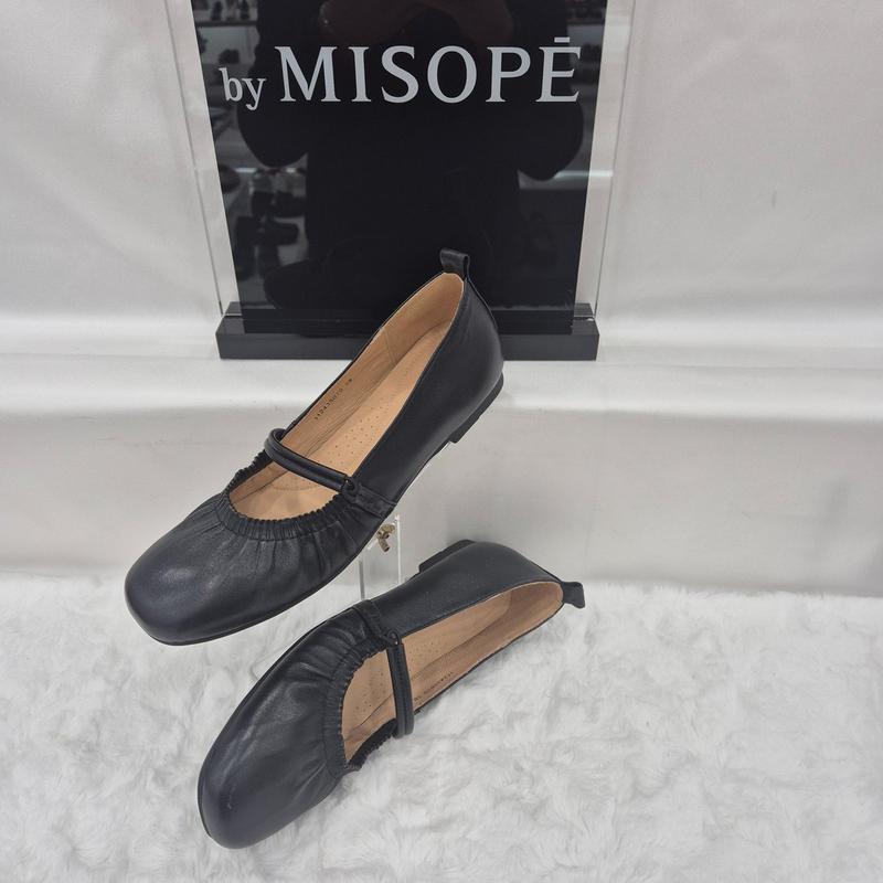 By 女性 バンディング メリージェーン フラット 112HT435DS010 BLACK 1 JJ