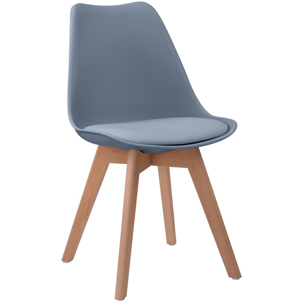 【国内即日発送】2脚 ダイニングチェア イームズチェア クッション付き 天然木脚 北欧