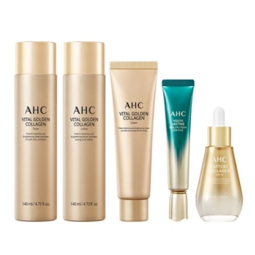 バイタル ゴールデン コラーゲン ユース トータルケア セット1セット(トナー140ml+ローション140ml+コラーゲン アンプル50ml+コラーゲン クリーム50g+アイ クリーム30ml)