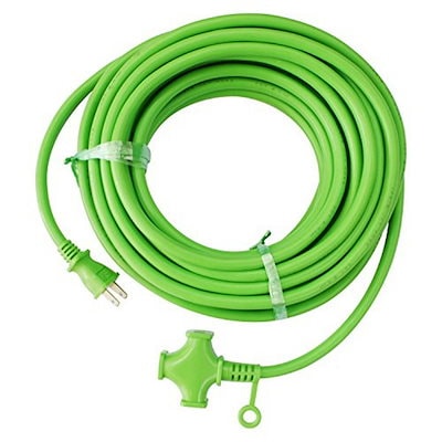 他サイト： kowa スーパーソフト 延長コード デカ太電線 15A・10M 3ツ口 ミドリ KM22-10 日本製の商品画像