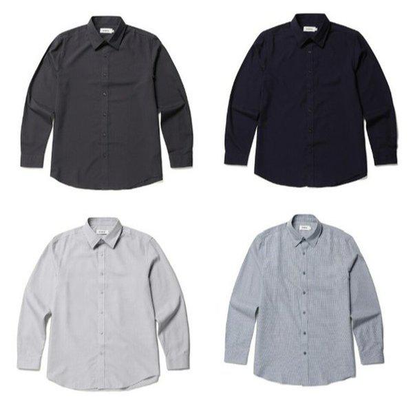 4カラー フランネル レギュラーカラー カジュアルシャツ_ABE4WC1103_4COR_DG
