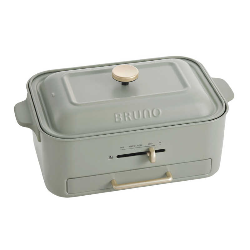 BRUNO　ブルーノ　GR コンパクトグリルホットプレート グリーン[プレート3枚] 　BOE109-GR 14,652円