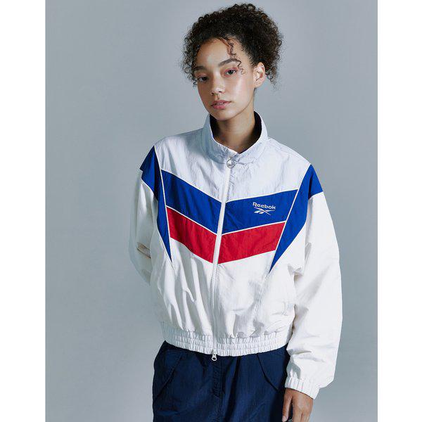 [24FW] [価格引き下げ] ヘリテージ クロップ ウインド ブレーカー (W) - ホワイト REJU4FJ17OW