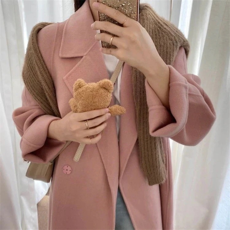 50個コート 週末用 エレガント ジェントルスタイル カジュアル 長袖 女性用 ゆったり レジャー着として理想的