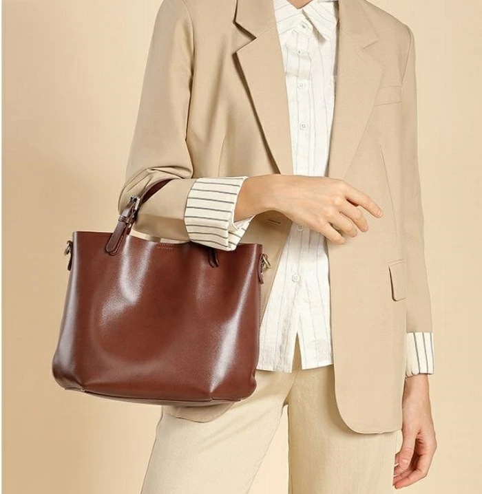 本革 バケツバッグ ハンドバッグ 2way ショルダーバッグ レディース 通勤バッグ バッグインバッグ 本革 肩掛けバッグ フォーマル 大容量 本革 セレモニーバッグ オフィス お仕事 斜め掛けバッグ