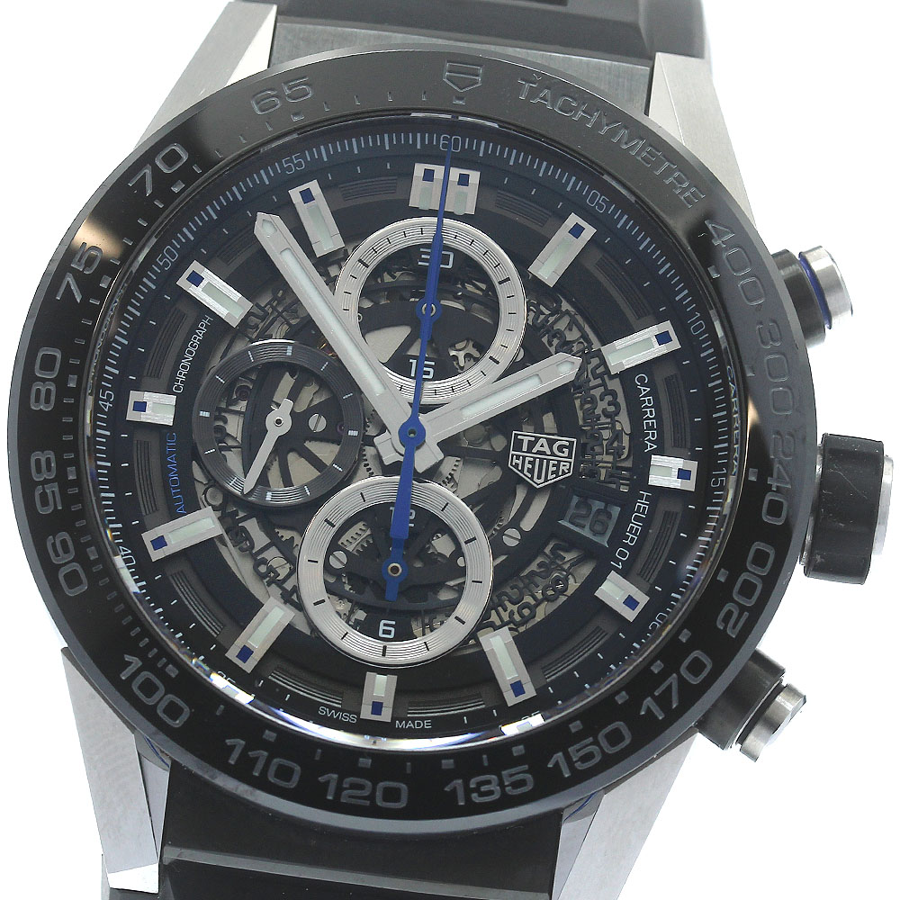 タグホイヤー TAG HEUER CAR2A1T.FT6052 カレラ ブルータッチ エディション ホイヤー01 自動巻き メンズ 良品 保証書付き_879845【中古】