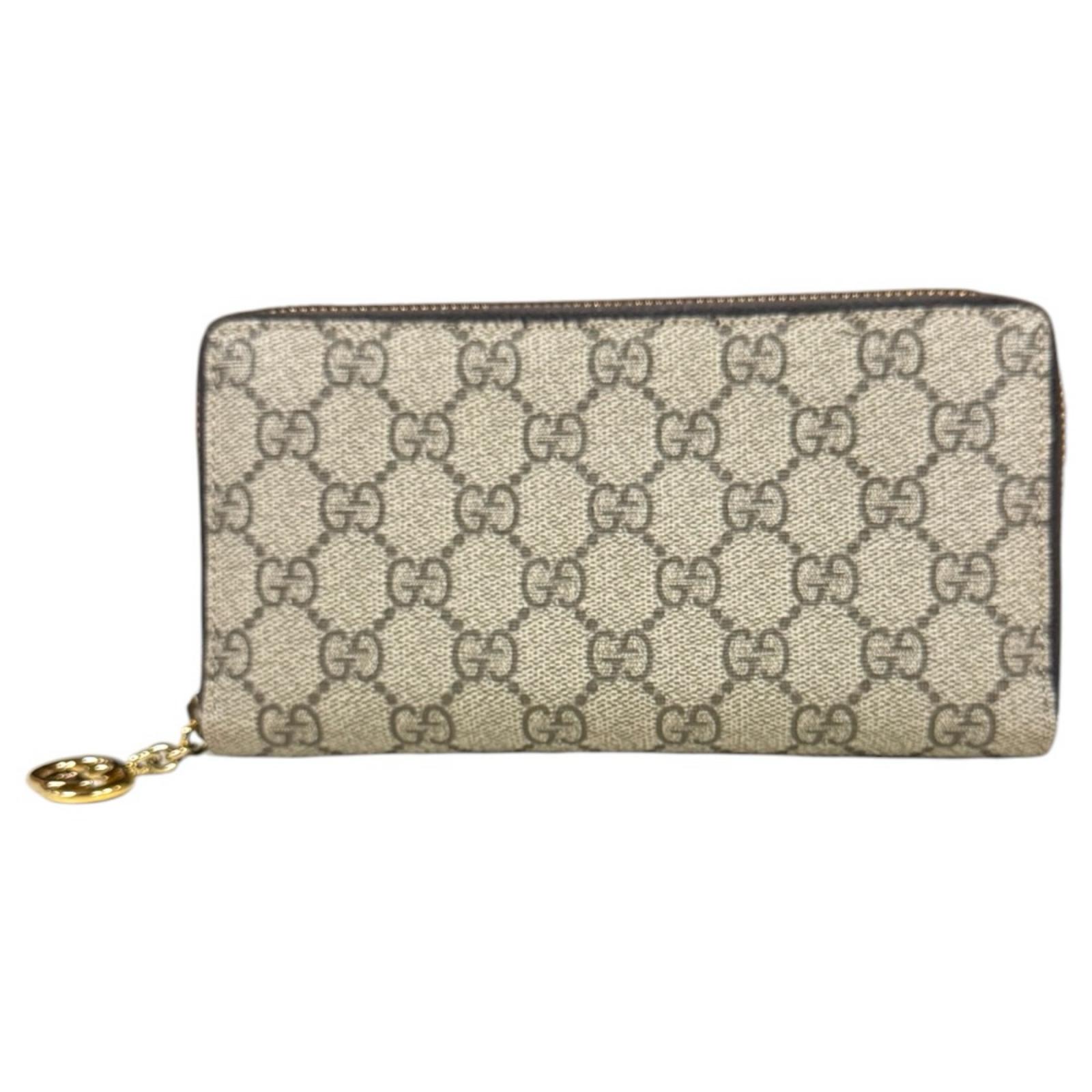 グッチ インターロッキングG 長財布 GGスプリームキャンバス 307982 GUCCI 中古
