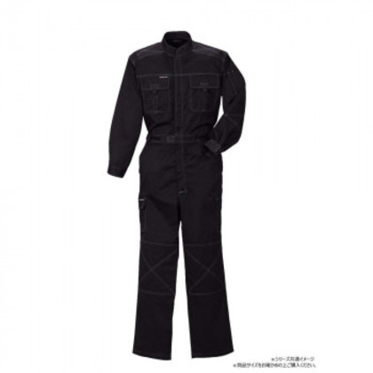 クレヒフク 長袖ツナギ ブラック 5L 330