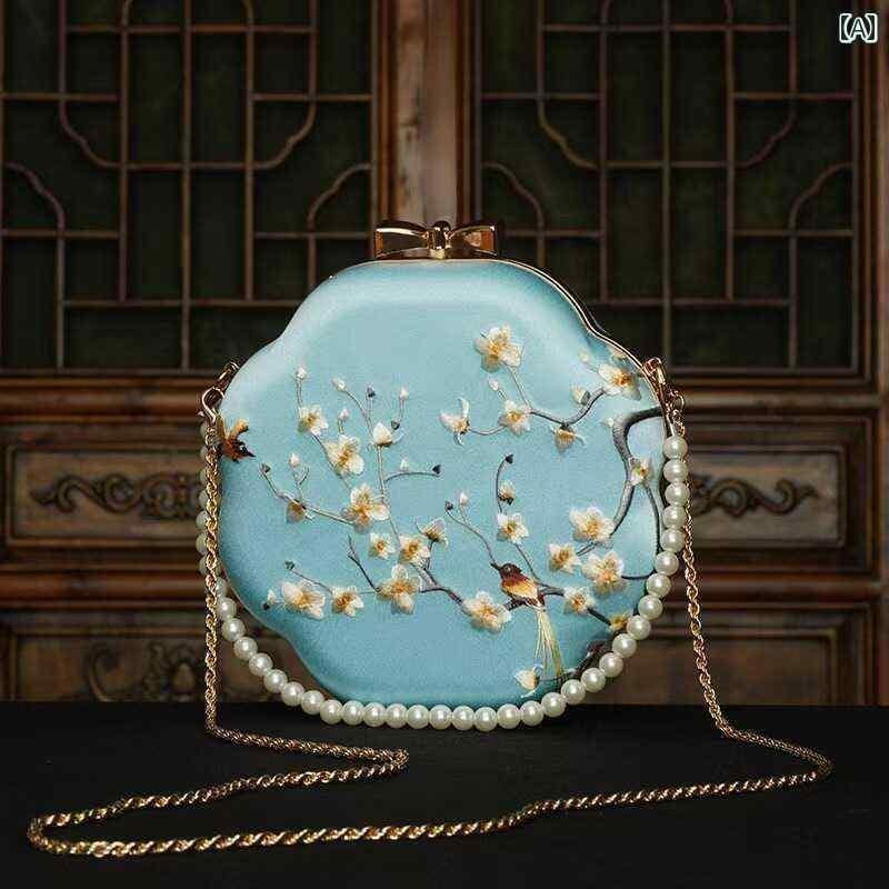 結婚式 パーティー バック フォーマル レディース おしゃれ ハンドバッグ 普段使い 刺繍 韓服 チャイナ 中国 ベント ゴールド クロス ボディ ギ