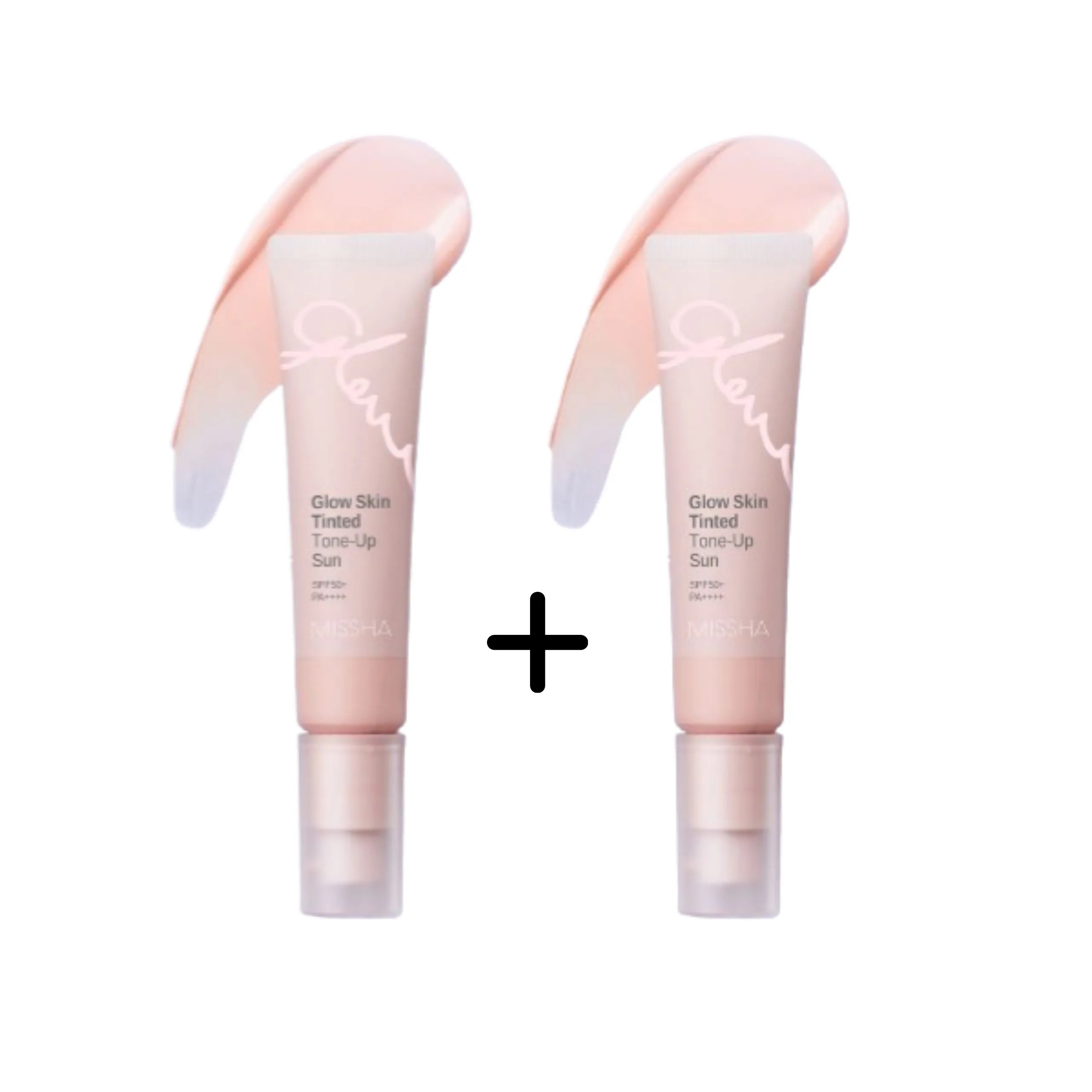 [25SS/New](韓国Youtuberフニフン共同開発)グロー スキンティンテッド ピンクトーンアップライン 30ml+30ml SPF50+ PA++++ (無機子茶)