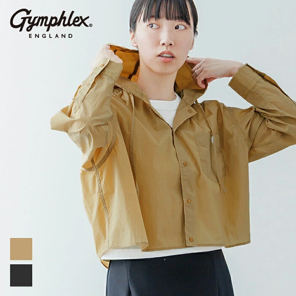 【2026春夏】ジムフレックス Gymphlex ナイロンフードシャツジャケット #GY-B0463DNT 2026SS 夏アウター 盛夏アウター 羽織 日よけ