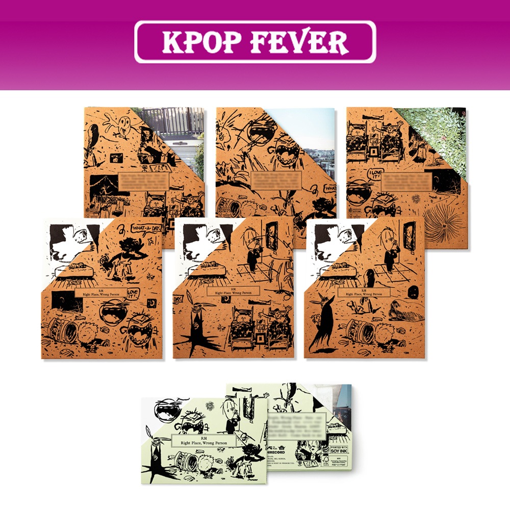 【4種SET】 BTS RM Right Place, Wrong Person 2nd Album (STANDARD 3種+Weverse Albums 1種)