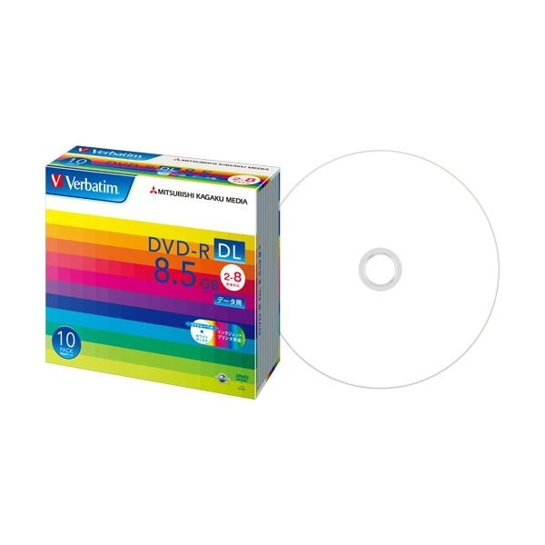 (まとめ)バーベイタム データ用DVD-R DL8.5GB 2-8倍速 ホワイトワイドプリンタブル 5mmスリムケース DHR85HP10V1 1パック(10枚) 3セット