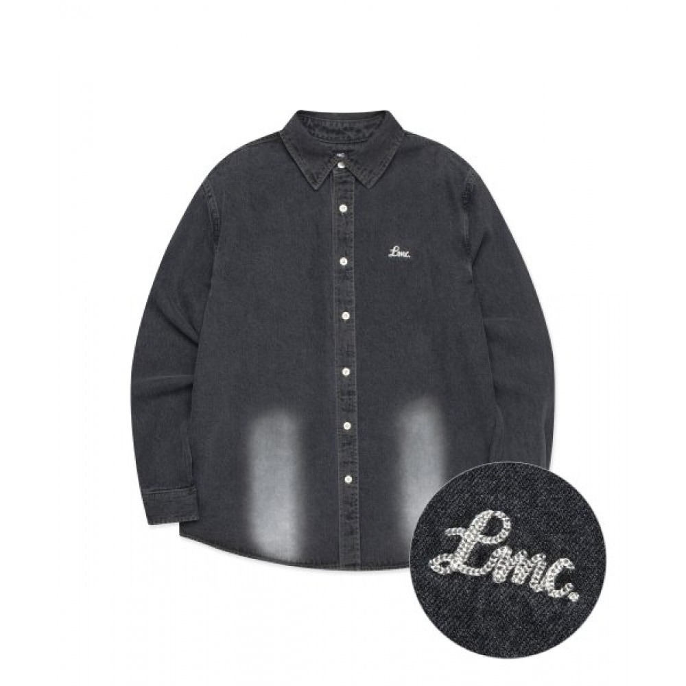 LMC ブラシシャツデニムシャツブラック