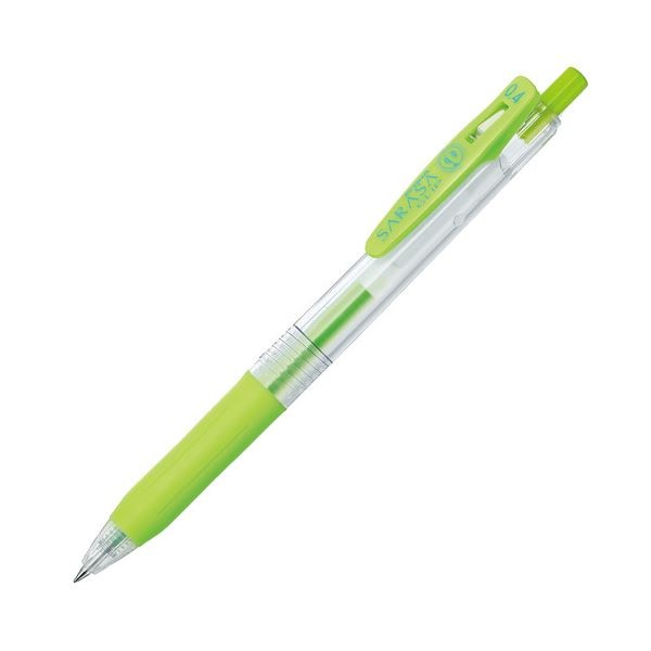 (まとめ) ゼブラ ゲルインクボールペン サラサクリップ 0.4mm ライトグリーン JJS15-LG 1本 (100セット)
