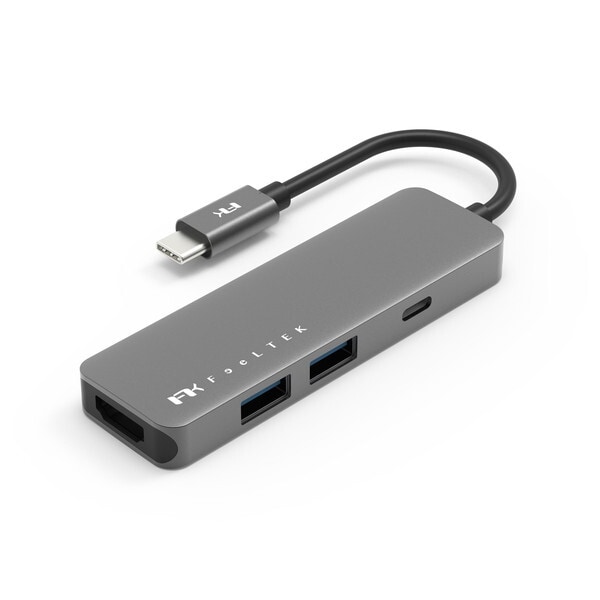 Feeltek HCM004AP2F [映像変換アダプタ 4K対応 (USB-C オスメス HDMI / USB-Ax2+USB-Cメス給電 / USB Power Delivery対応)]