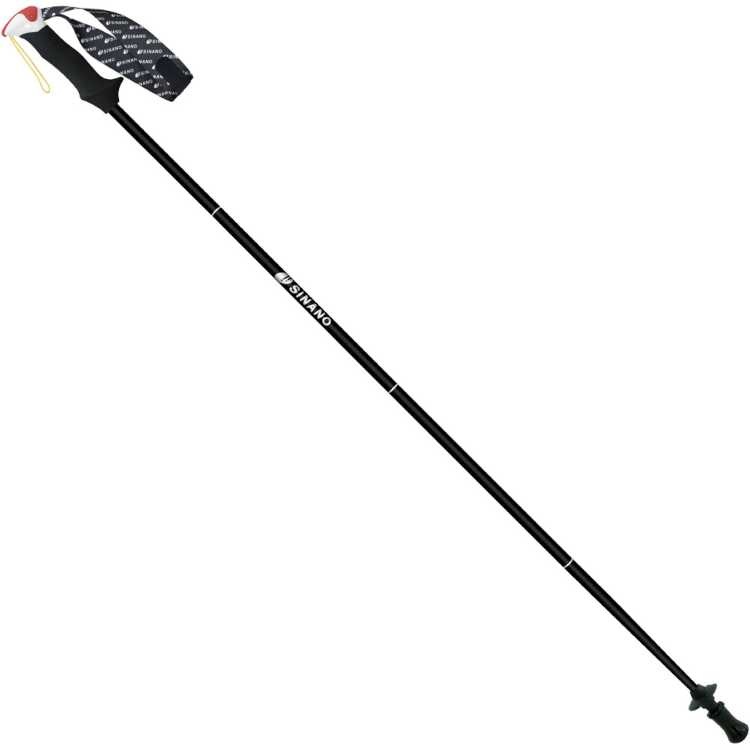 シナノ トレイルランニング用ポール トレランポール14.0 使用120cm（折りたたみ33cm） ブラック #550268 2本組