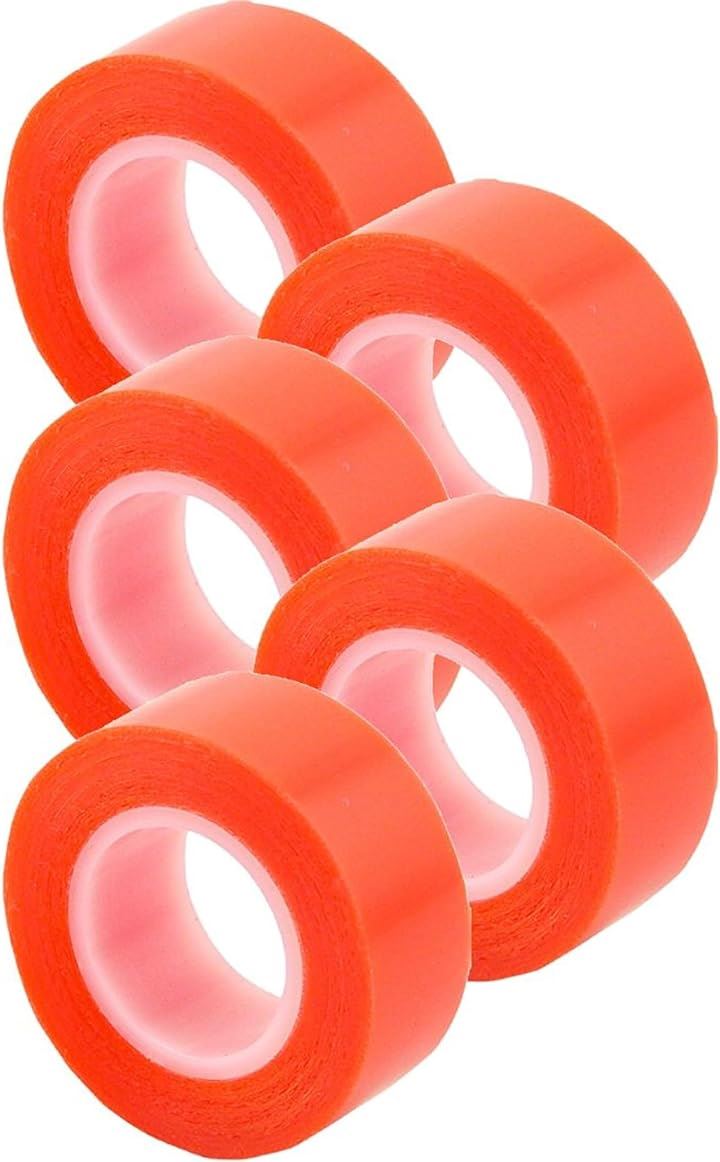 チューブラーテープ 両面テープ 耐熱 90℃ 強粘着 幅19mmx長さ5m 5個セット(幅19mmx長さ5m)