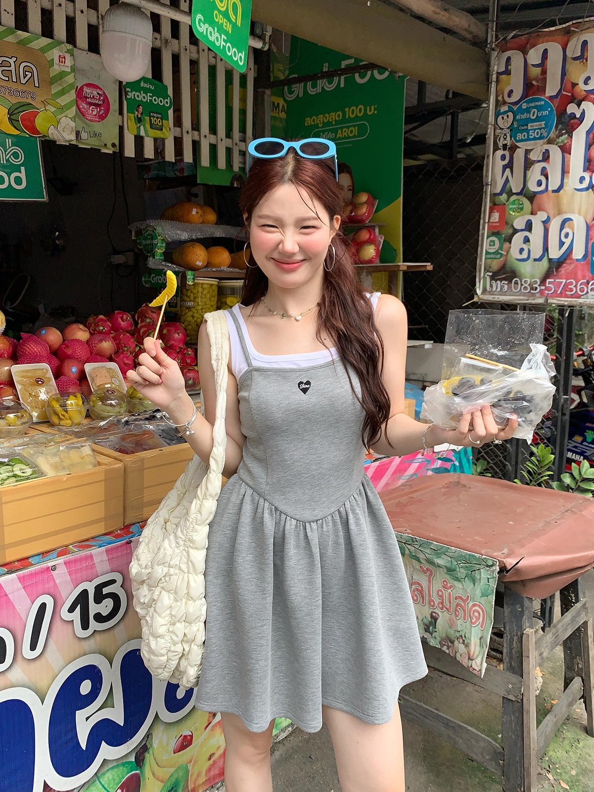 韓国系 偽2件 チョッキ着 つり革 ワンピース 女 じゅんしょく 休暇を過ごす Tシャツ ロングスカート