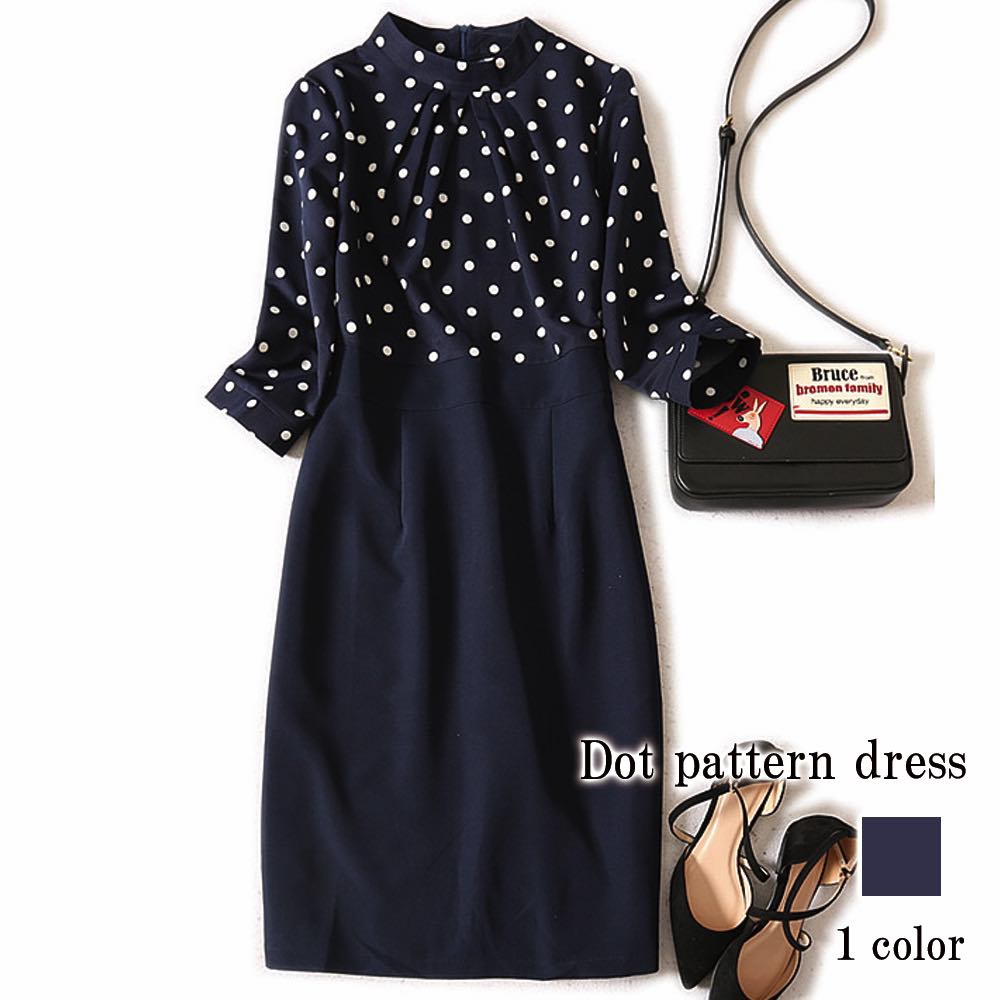 ワンピース レディース ドット柄ワンピース 厚手 20代 白 50代 大人 アウトドア 黒 かわいい ロング Aライン ブランド しっかり 安い ネック 人気 スカート 春 体感 カジュアル 大きいサ 6,863円
