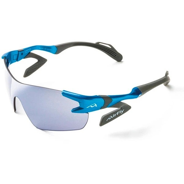 AirFly エアフライ AF301C35 スポーツサングラス (アクアブルー) ノーズパットレス サングラス スポーツ トレッキング ゴルフ ジゴスペック