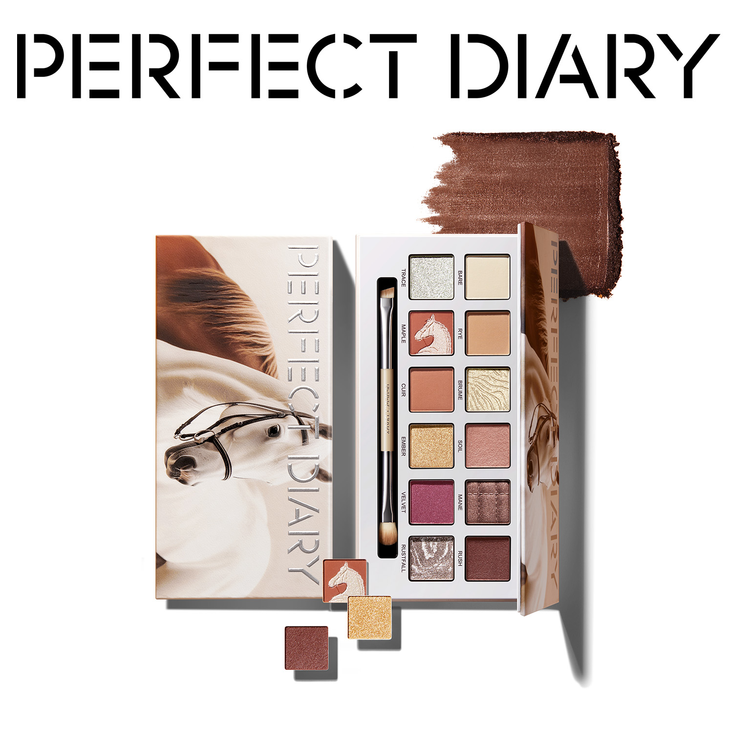 Qoo10] PERFECT DIARY エクスプローラ 12色動物アイシャドウパ