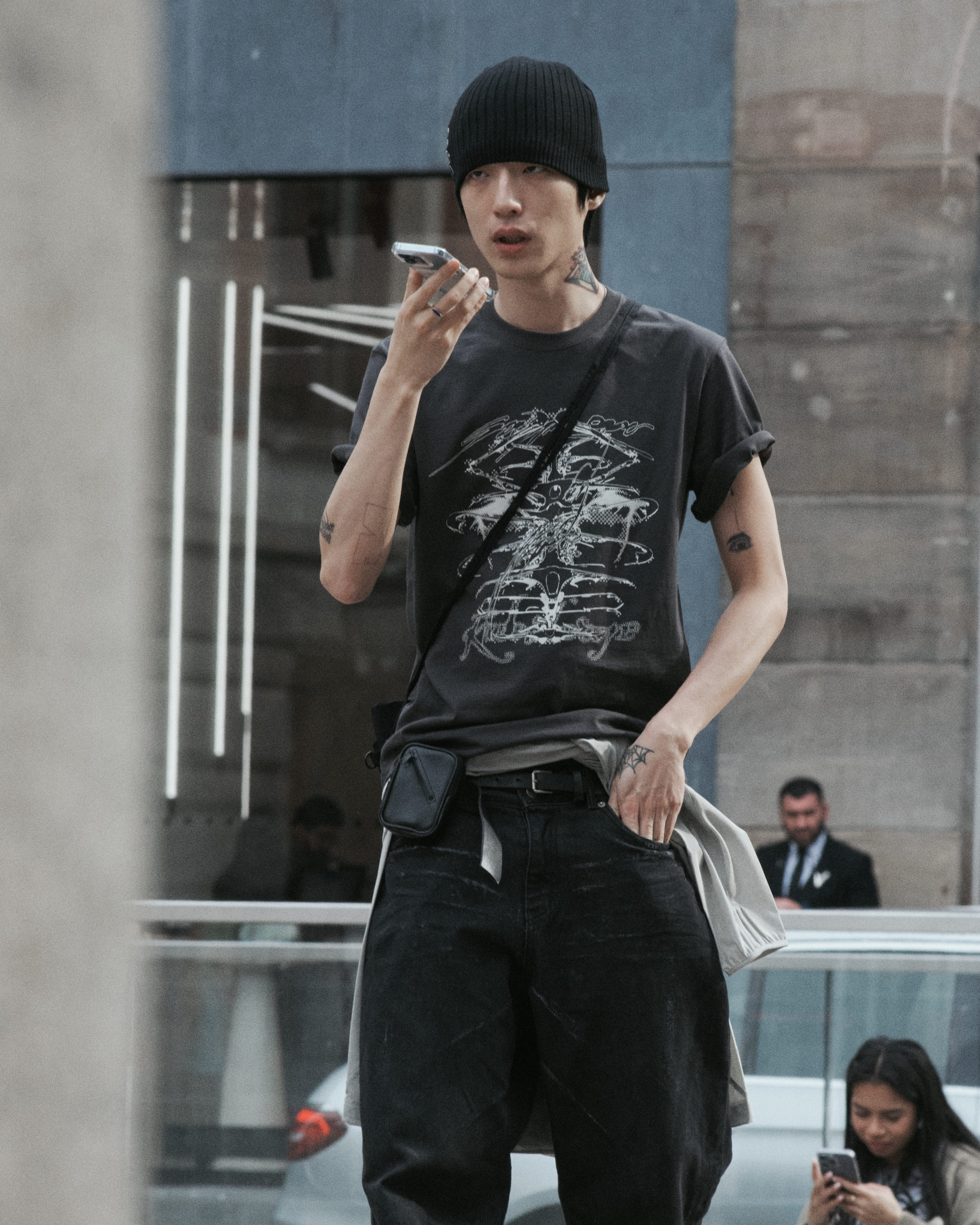 【SANSANGEAR】 KALEIDOSCOPE T-SHIRT : CHARCOAL
