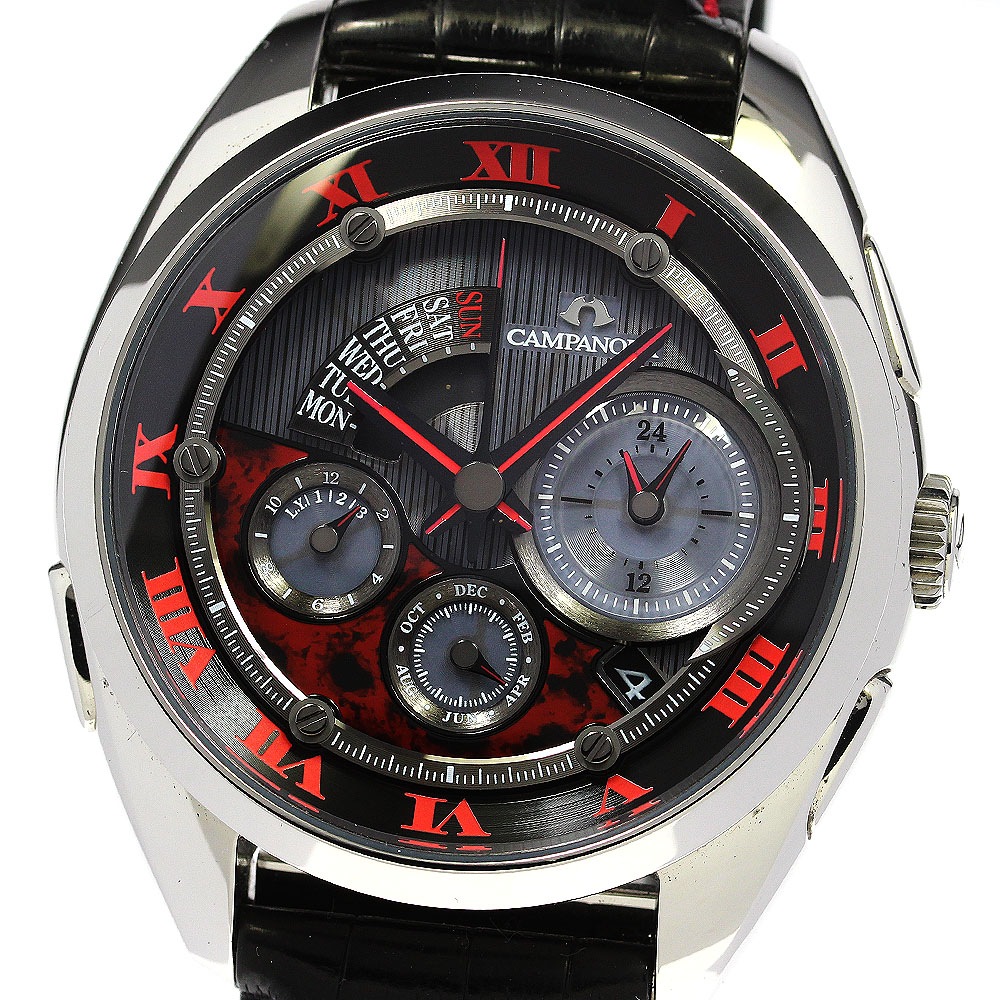 シチズン CITIZEN BZ0030-16E/G910-T020313 カンパノラ 地焔(つちのほむら) パーペチュアルカレンダー QZ メンズ 良品 _742442【中古】