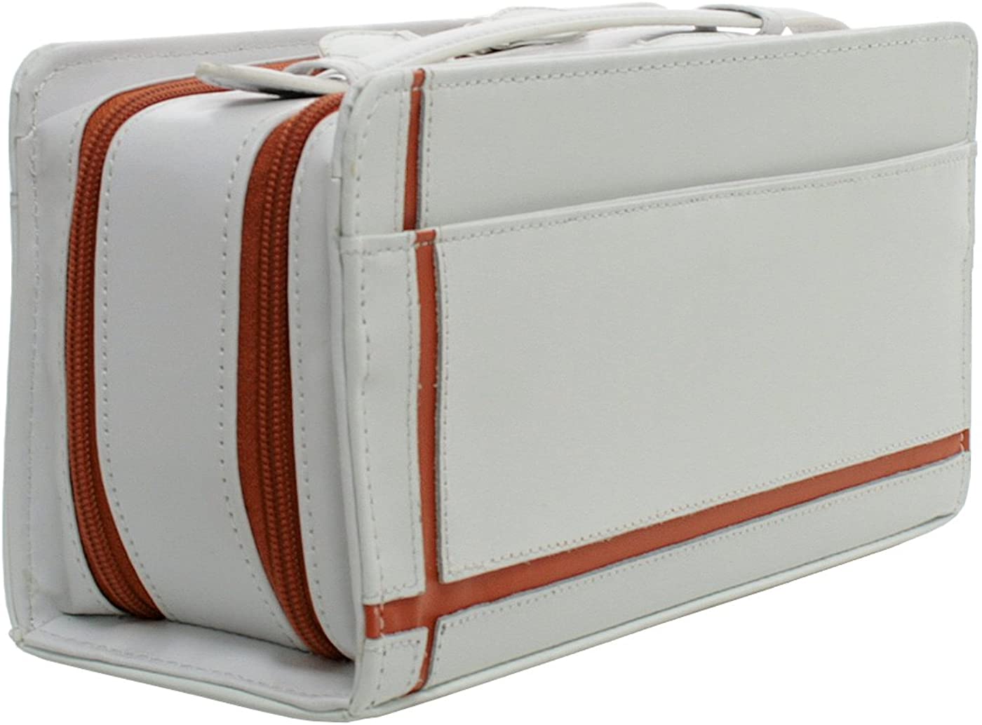 【新規OPEN】【期間限定セール】【激安】【新品未使用】馬革ホースハイド ブラッククロスライン スクエアモデル セカンドバッグ UH-2175 ホワイト/オレンジ 5,933円