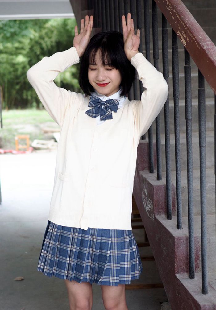 【即納】女子高生 制服　セーラー服　女子高生　春夏秋　ブラウス　JK制服　長袖 大きいサイズ　コスプレ　カーディガン　高校生　プリーツスカート リボン/ネクタイ レディース　JK スクール ギャル