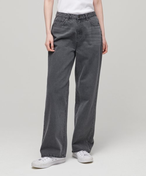 Musinsa Standard Womens Wide Denim Pants Grey