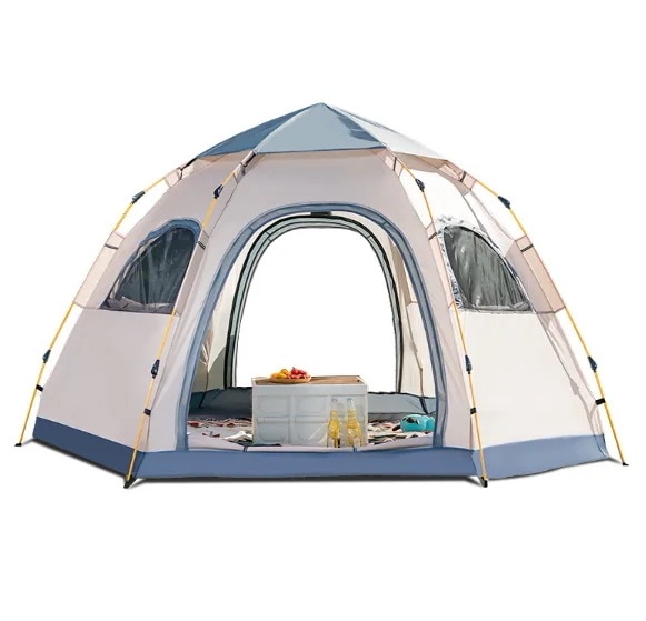 テント ワンタッチテント 5人用 キャンプ ドーム型テント 天窓付 ビーチテント フルクローズ 軽量 家族 初心者 簡単設営 海 公園 登山 釣り 防災 ソロキャンプ