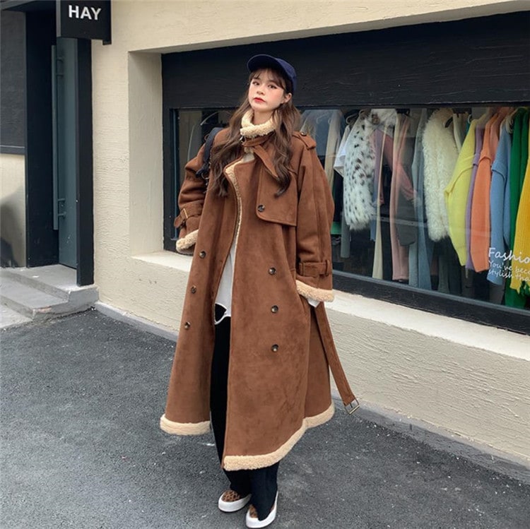 綿入れダウンコート レディース ゆったり 百掛け暖かい イミテーション ウールコート