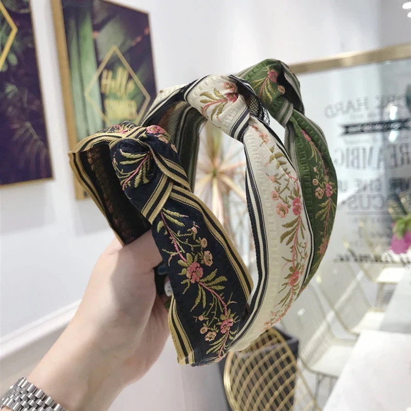 花刺繍のカシャと同じスタイルの韓国風の結び目の薄いエッジのカシャ韓国風の髪飾りリボンプレスヘア女性韓国のアクセサリーの模造品生産基本的に業による処理異なるバッチの製品には違い