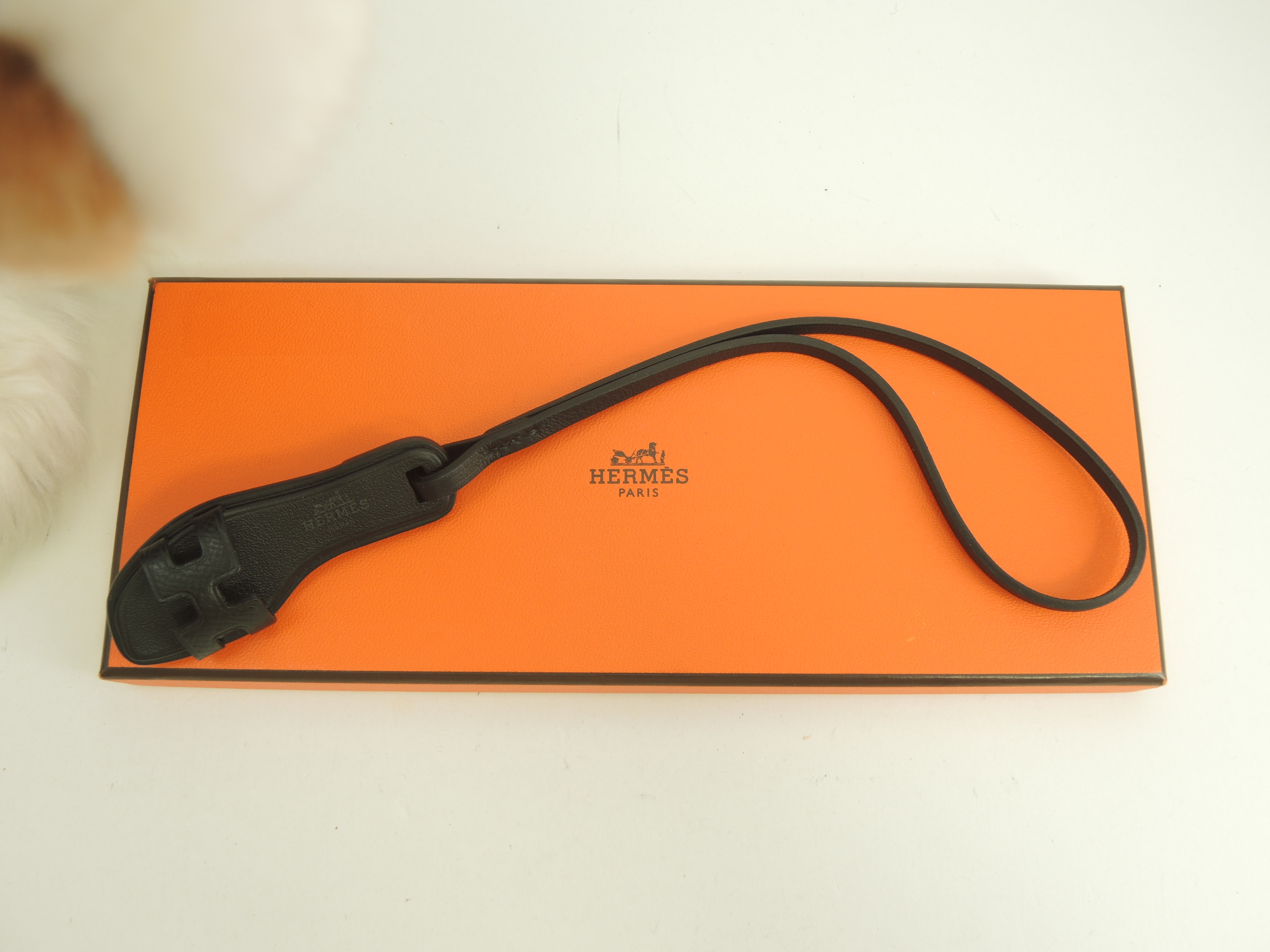 バッグチャーム オランナノ エプソンレザー黒 ストラップアクセサリー 新品@ 6