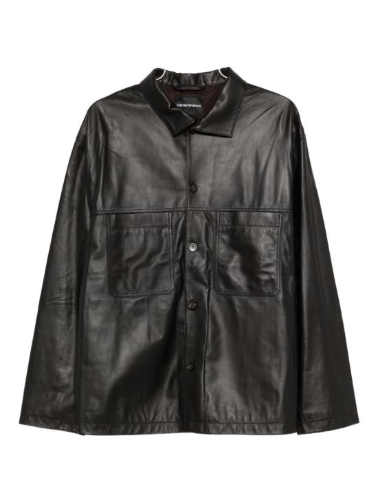EMPORIO ARMANI Men Leather Jackets EM004729 AF22948U8168 Brown