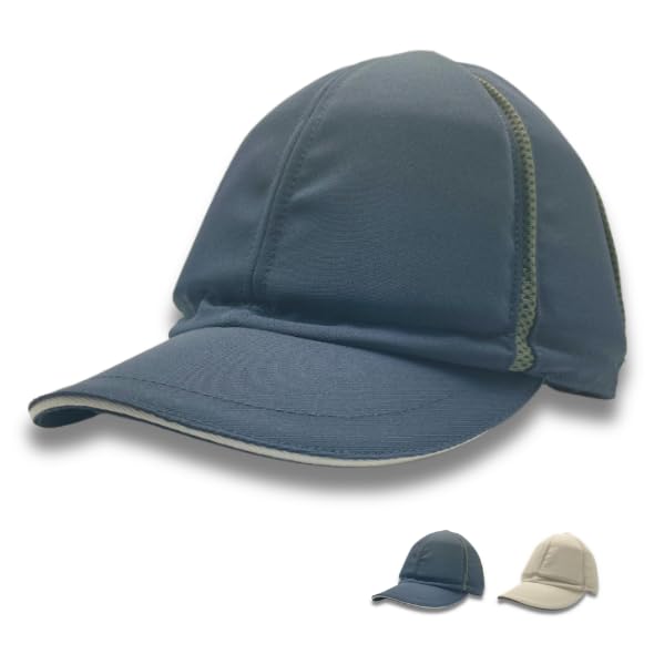 [株式会社リード] 【ほっと安心帽】頭部を守る衝撃緩和材入りの帽子 ・ 防災推奨マーク取得 ・ 熱中症対策／普段使いキャップタイプ ・ チャコール／ベージュ（フリーサイズ）