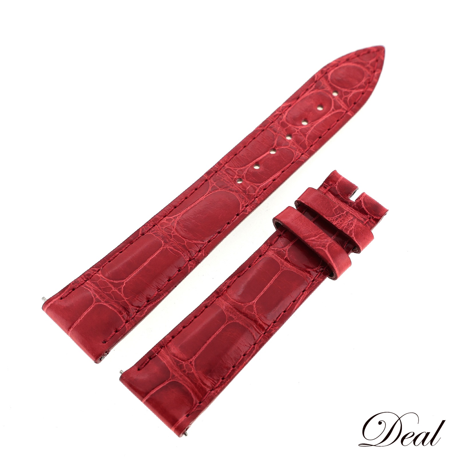 未使用 展示品 フランクミュラー 純正 レザーベルト 5850 18mm 赤 ワンタッチ式 レッド メンズ 時計ベルト