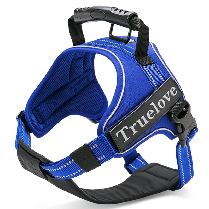 cocomall 2WAY喉に優しい犬ハーネス 負担軽減犬用ハーネス TRUE LOVE日本授権店 犬用胴輪 ドッグ ペット用品 ハーネスリード 3M反射材料 訓練 ナイロン素材 小型犬中型犬大型