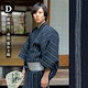 D.紺地白、水色 変わり縞