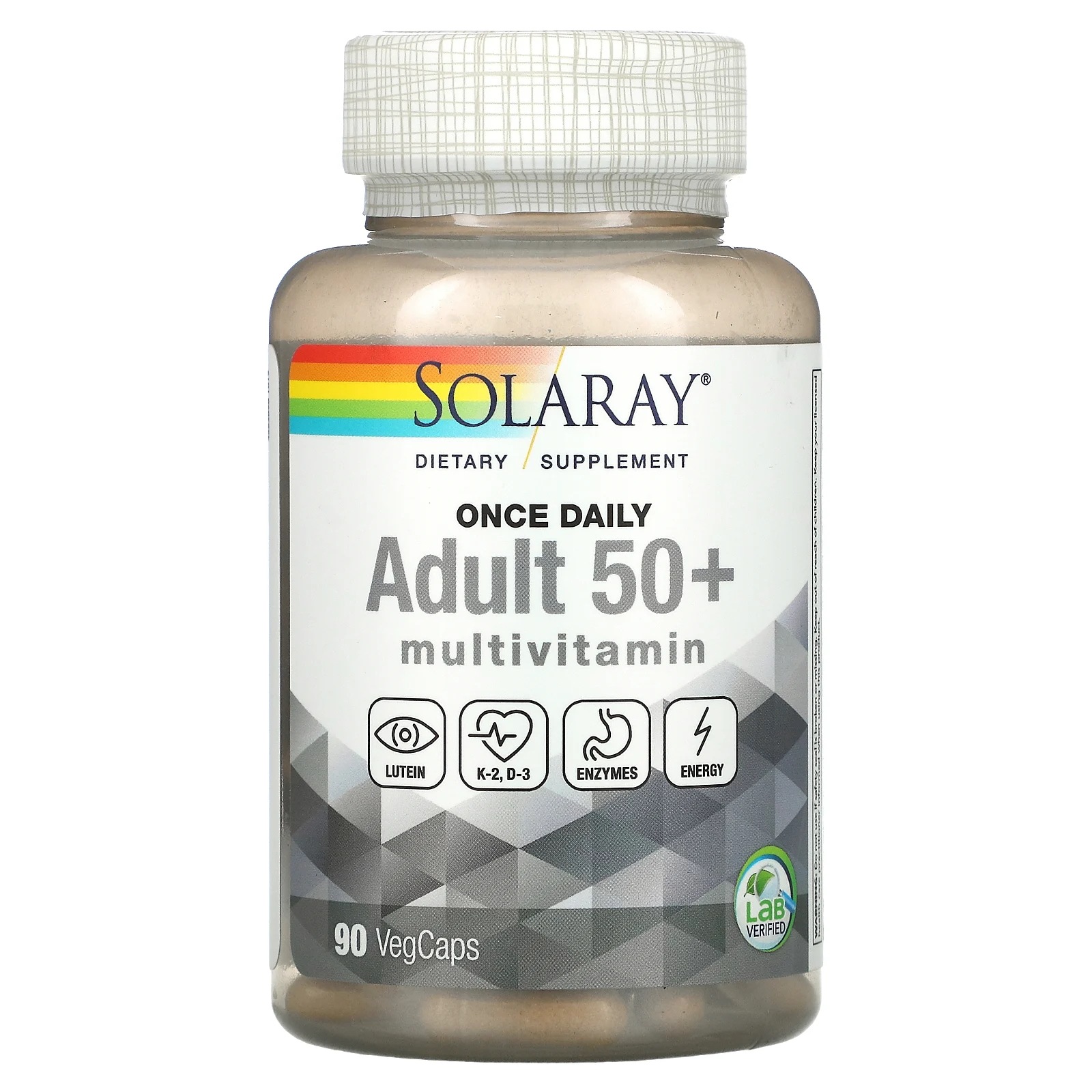 82%OFF 通常便なら送料無料 Solaray Once Daily Adult 50 + VegCaps 90