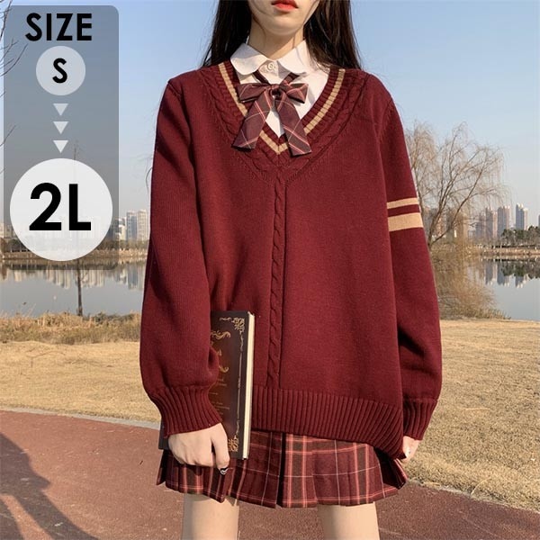 入学式 卒業式 スーツ 女の子 セーター jk 4点セット ゆったりサイズ フォーマル スーツ チェック 中学生 高校生 中高生 通学 制服 発表会 演奏会 誕生日 可愛い プレゼント ギフト S